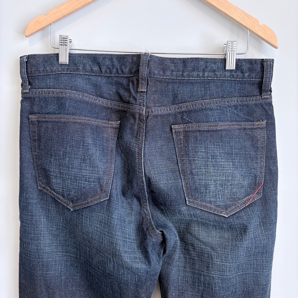 Banana Republic Boot Cut Jeans Dark Wash Denim Casual Relaxed Fit Blue Men 34/32 - Picture 6 of 10